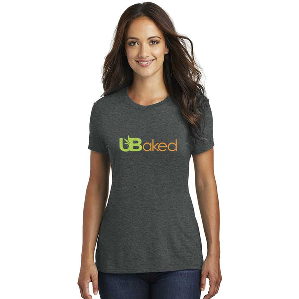 UBaked Ladies Crew T-shirt - Heather Black